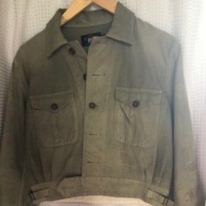 Ralph Lauren Double RL RRL Olive Green Short Jacket Size 1 XS